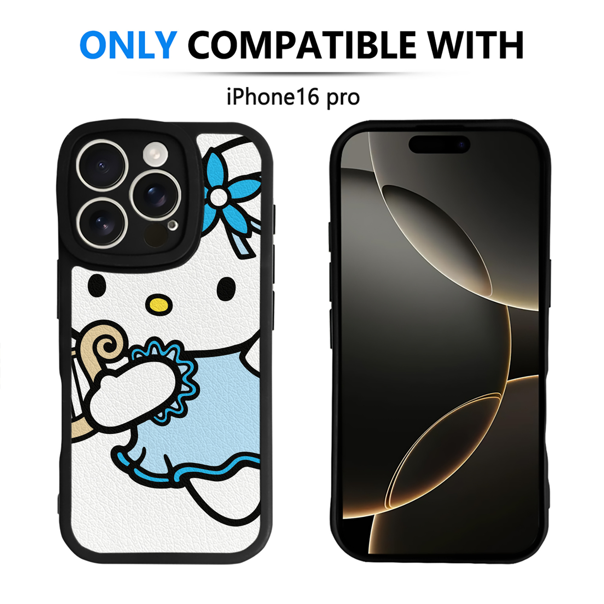 （画像用） Hello Kitty ハローキティ 【iPhone 16シリーズ対応】シリコンスマホケース（レザー調） 材質：シリコン